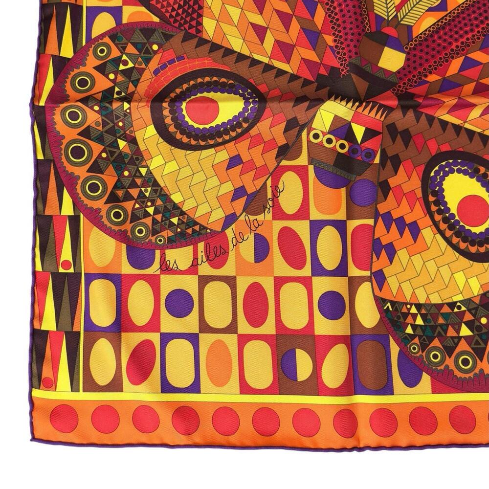 HERMES Authentic Black Silk Scarf - Picture 5 of 9